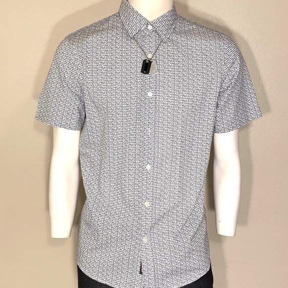 Michael Kors Mens Signature Print Button down - Picture 1 of 4